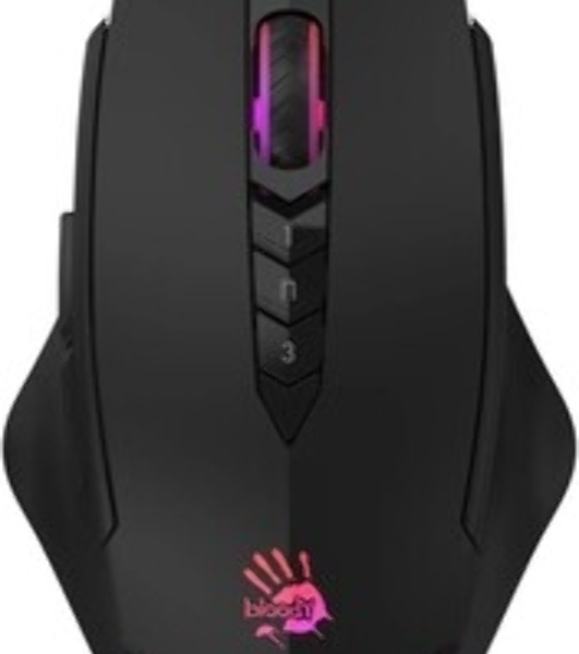 Мышь проводная A4Tech Bloody V8M Max черный, 12000 dpi, USB, кнопки - 10