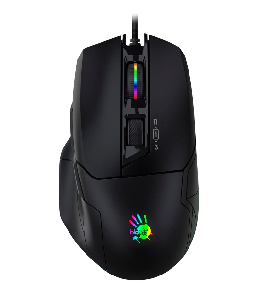 Мышь проводная A4Tech Bloody W70 Max черный, 10000 dpi, USB, кнопки - 9