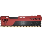 Оперативная память Patriot Viper Elite II, DDR4, 8GB (1x8 GB), 2666 MHz, CL16, DIMM, радиатор, красный, фото 1