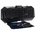 Комплект клавиатура+мышь Qumo Spirit of Wisdom проводной, USB, 2400 DPI, чёрный, фото13