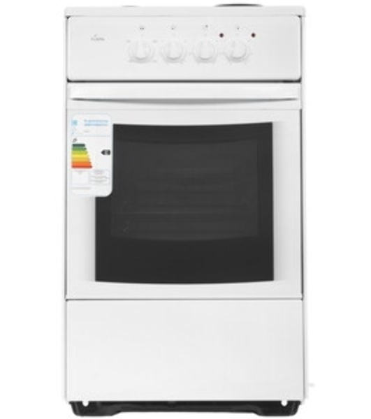 Плита электрическая Flama AE 1304 W белый, конфорок 3 шт, духовка 50 л, 50 см x 85 см x 60 см