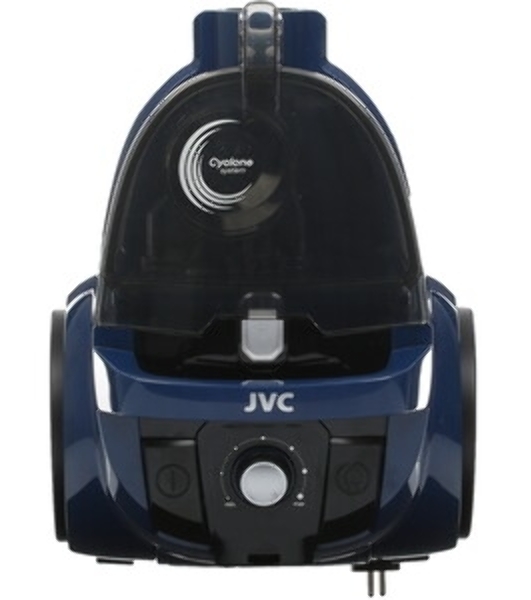 Пылесос JVC JH-VC405 черный/синий, 360/2050 Вт, уборка сухая, пылесборник контейнер 2 л