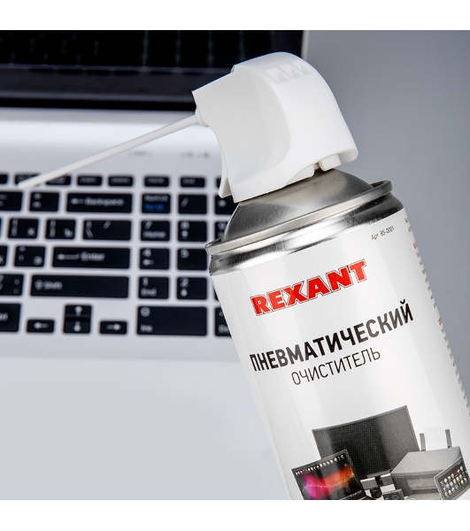 Сжатый воздух (пневматический очиститель) DUST OFF, Rexant, 400 мл, аэрозоль