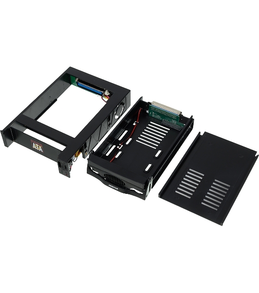 Сменный бокс для HDD AgeStar SR3P-SW-2F SATA пластик черный 3.5'