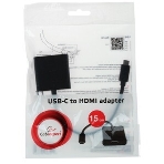 Переходник Cablexpert USB Type-C/HDMI, 15 см, пакет (A-CM-HDMIF-01), фото8