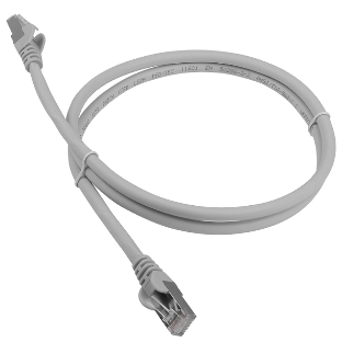 Патч-корд LANMASTER LSZH FTP cat.6a, 1.5 м, серый