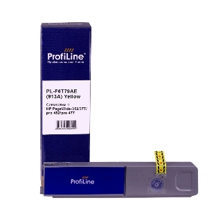 Картридж струйный ProfiLine PL-F6T79AE(913A) для принтеров HP PageWide-352/377/pro 452/pro 477 с чернилами Yellow 55 мл