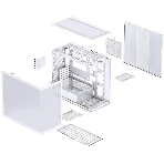 Корпус без блока питания JONSBO D300, Mini-Tower, TG, no fan, 2xUSB-A 3.2 + 1xUSB-C 3.2, mATX, mITX White, фото40