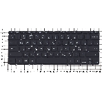 Клавиатура для ноутбука Dell XPS 12 13 черная с подсветкой, фото3
