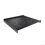 Полка стационарная NTSS NTSS-FS-600-BL 1U нагр.:60кг. 19' 350мм черный (упак.:1шт), фото3