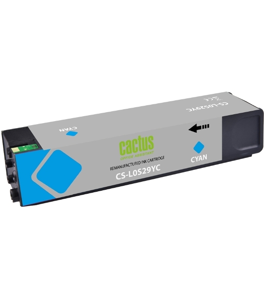 Картридж струйный Cactus CS-L0S29YC 976YC голубой (245мл) для HP PageWide P55250dw/P57750dw