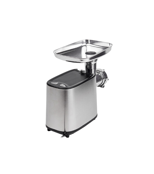 Мясорубка электрическая Centek CT-1617 серый, 2000 Вт, 2.0 кг/мин, реверс, защита от перегрузки, металлический лоток, насадки - 4
