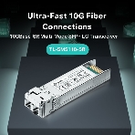 Трансивер TP-Link 10G SFP+ Module, LC connector, 50/125um or 62.5/125um Multi-mode, 850nm wavelength, distance up to 300m., фото20