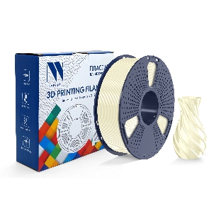 Филамент NVPrint TPU Silk Cream White для 3D печати диаметр 1.75мм длина 330 метров масса 1 кг