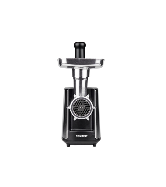 Мясорубка электрическая Centek CT-1617 серый, 2000 Вт, 2.0 кг/мин, реверс, защита от перегрузки, металлический лоток, насадки - 4