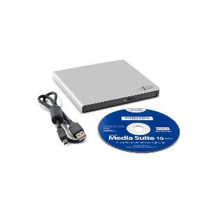 Оптический привод DVD-RW LG GP57ES40 серебристый USB внешний