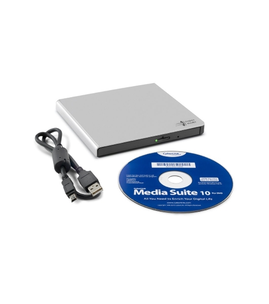 Оптический привод DVD-RW LG GP57ES40 серебристый USB внешний