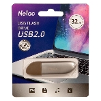Флешка USB Netac U352 (NT03U352N-032G-20PN), 32Gb, USB 2.0, R/W 50/15, серебристый, фото11