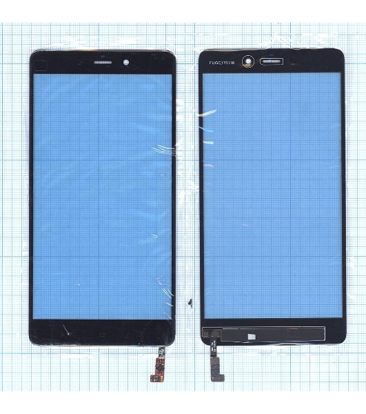Сенсорное стекло (тачскрин) для Xiaomi Mi Note, черное