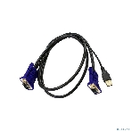 Кабель KVM ORIGO OKVMCU/A1A c разъемами VGA и USB, 1,8 м, фото2