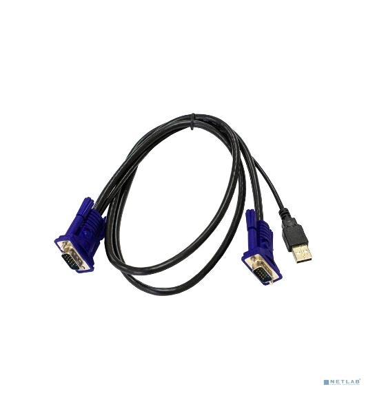 Кабель KVM ORIGO OKVMCU/A1A c разъемами VGA и USB, 1,8 м