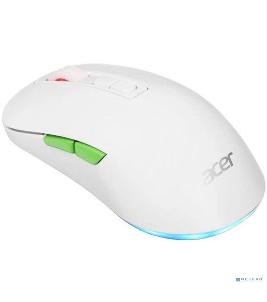 Мышь беспроводная Acer OMR311 белый, 2400 dpi, радиоканал, Bluetooth, USB, кнопки - 7
