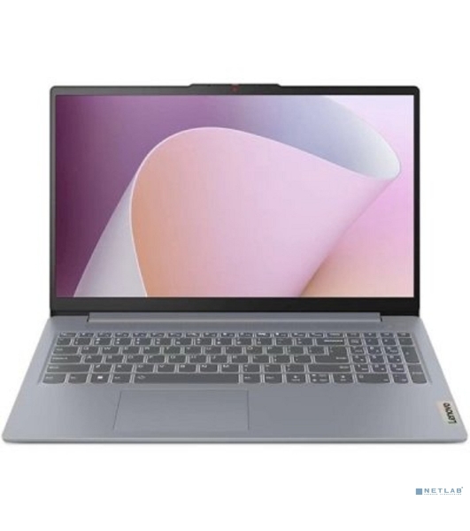 Ноутбук Lenovo IdeaPad Slim 3 15AMN8 серый Ryzen 5 7520U 16Gb SSD 512Gb AMD Radeon 610M 15.6' IPS FHD (1920x1080) без ОС WiFi BT Cam