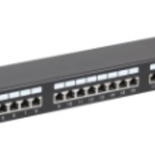 Патч-панель 1U кат.6 STP, 24 порта (IDC Dual), с кабельным органайзером ITK
