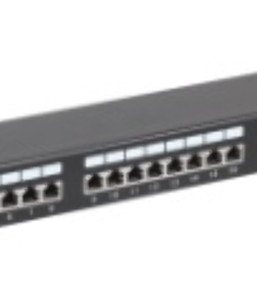 Патч-панель 1U кат.6 STP, 24 порта (IDC Dual), с кабельным органайзером ITK