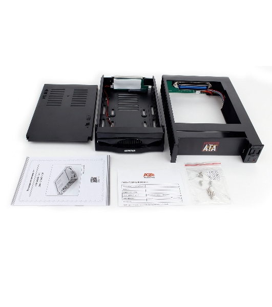 Сменный бокс для HDD AgeStar SR3P-SW-2F SATA пластик черный 3.5'