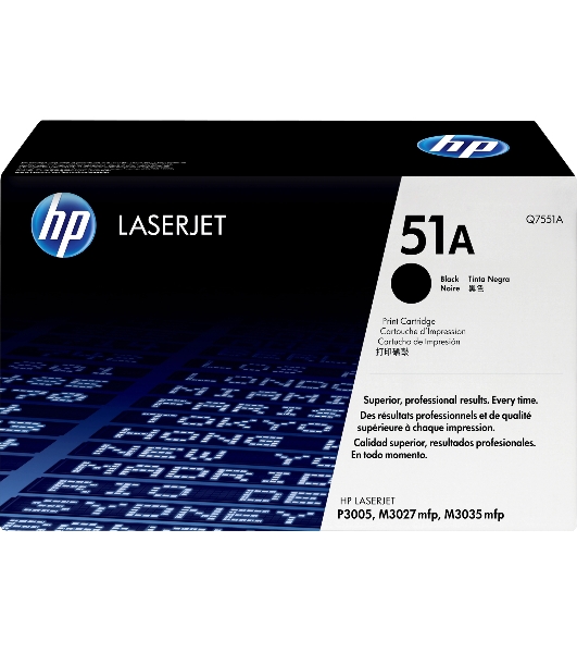 Картридж лазерный HP Q7551A черный для LJ P3005/M3035mfp/M3027mfp 6500 стр.