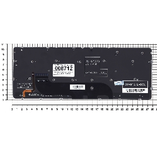 Клавиатура для ноутбука Dell XPS 12 13 черная с подсветкой