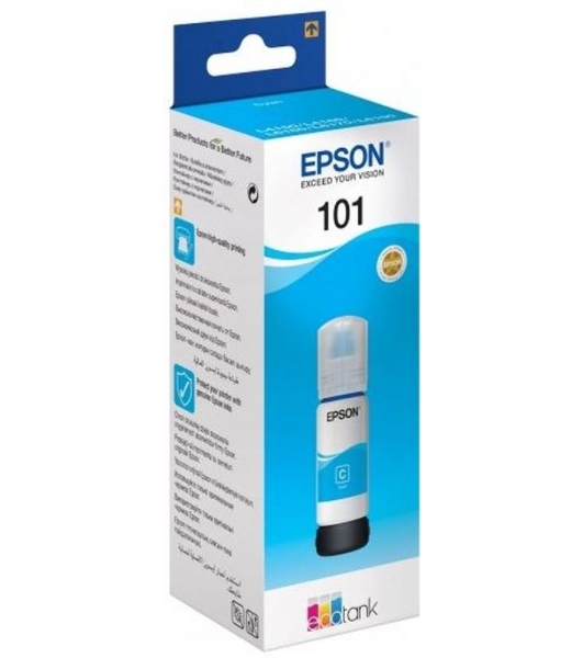 Картридж струйный Epson L101 C13T03V24A синий (70мл) для Epson L4150/L4160/L6160/L6170/L6190