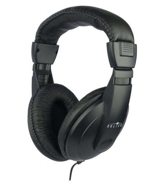 Проводные наушники Oklick HP-M211V черный, полноразмерные, Jack 3.5 мм