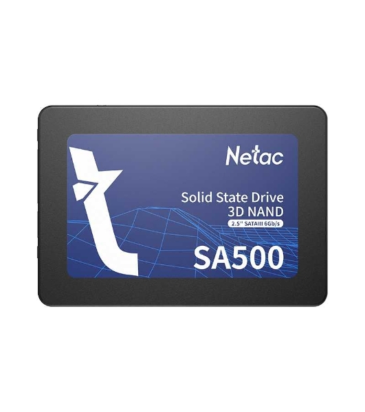 Накопитель SSD Netac SA500, 120Gb, SATA III, 2.5', R/W 500/400