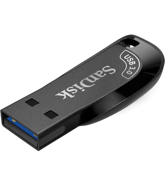 Флешка USB Sandisk CZ410 Shift Ultra (SDCZ410-256G-G46), 256Gb, USB 3.2, R/W 100/45, черный