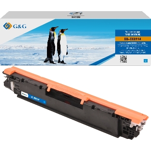 Картридж лазерный G&G GG-CE311A (CE311A) голубой (1000 стр.) для HP LaserJet Pro MFP M175nw/CP1025/1025nw/M275 MFP, LBP7010/7018C