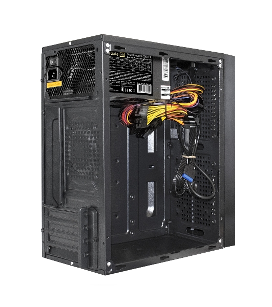 Компьютерный корпус Minitower ExeGate mEVO-9302-NPX400 (mATX, БП 400NPX с вент. 12см, 2*USB+1*USB 3.0, HD аудио, черный, с RGb подсветкой)