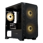 Компьютерный корпус без блока питания HSPD M321, Mesh Mini-tower, черный, slide TG, 0.45 SPCC, 2x140мм ARGb+1x120мм ARGb mATX, mITX 160/340/184мм 2x2.5', 2x3.5', 4xPCI 2xUSB-A 3.0, 1xUSB-A 1.0 390x200x385мм, фото21