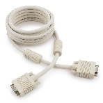 Кабель Gembird/Cablexpert VGA Premium 15M/15M, 3.0м, белый, тройной экран, феррит.кольца, фото2