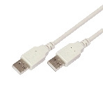 Кабель Rexant USB A - USB A 3 метра, серый, фото 1