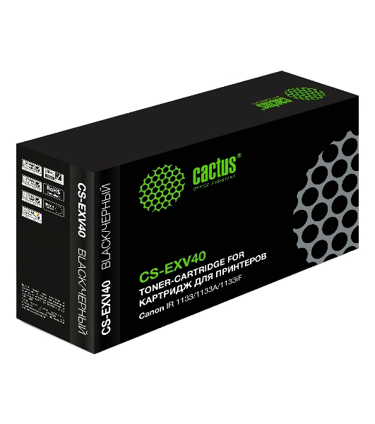 Картридж лазерный Cactus CS-EXV40 черный (6000 стр.) для Canon IR 1133/1133A/1133iF
