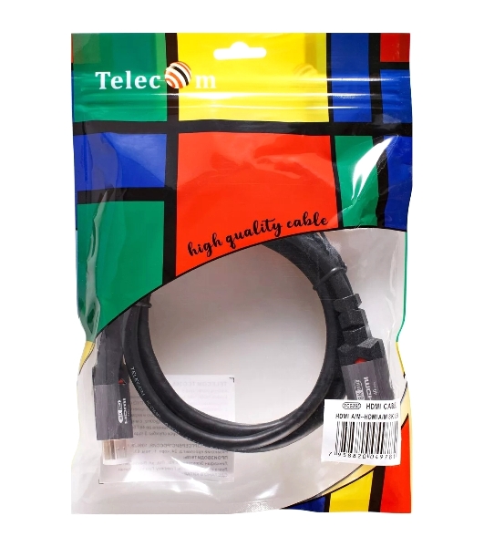 Кабель Telecom TCG365-1.5M HDMI 19M/M,ver. 2.1, 8K@60 Hz 1.5m метал разъемы