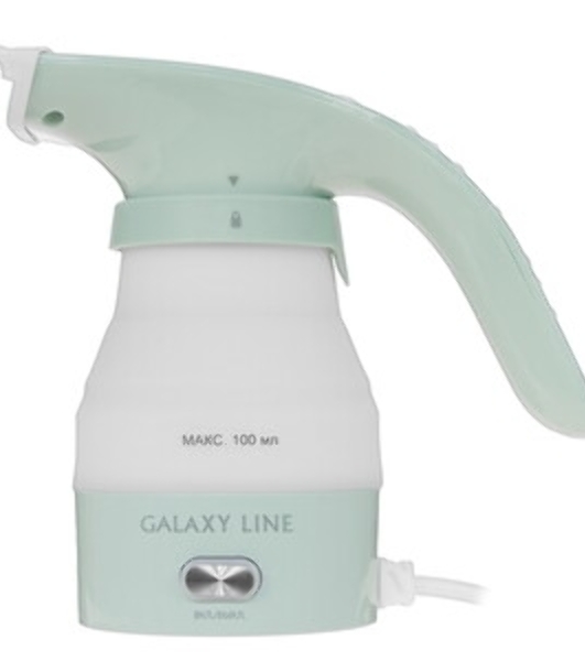 Отпариватель Galaxy Line GL 6197 бирюзовый, 700 Вт, 16 г/мин, 100 мл