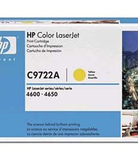 Картридж лазерный HP C9722A желтый для Color LJ 4600 Series 8000 стр.