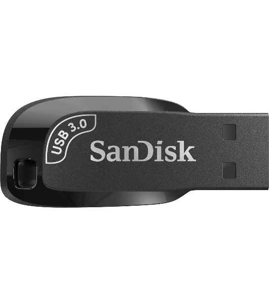 Флешка USB Sandisk CZ410 Shift Ultra (SDCZ410-256G-G46), 256Gb, USB 3.2, R/W 100/45, черный