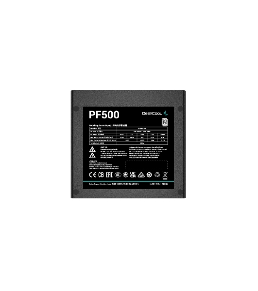 Блок питания Deepcool/GamerStorm PF500, 500Вт, 80 PLUS, 120мм, черный