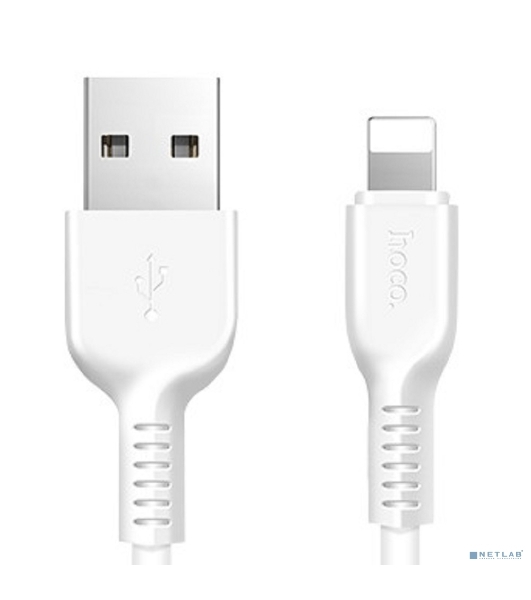 Кабель USB 2.0 HOCO X13, AM/Lightning M, белый, 1м