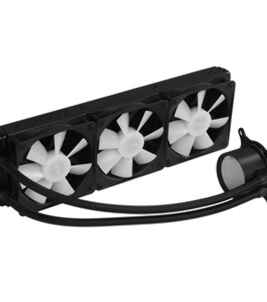 Система жидкостного охлаждения для ПК/ Water Cooling System NZXT Kraken Plus 360 RGB V2 (260W, 360mm, LED temp., Black, RGB/ Fans: 3x120mm, 75.05CFM, 31.9dBA, 2400RPM/ Pump height 55.97mm, 2800RPM, Rad thickness 27mm/ S: 1851, 1700, 1200, 115X, AM5, AM4)
