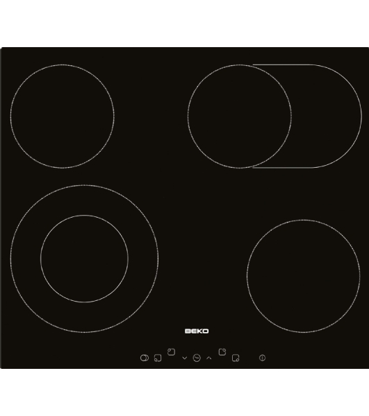 Встраиваемая электрическая варочная панель Beko HIC 64403 T, черный